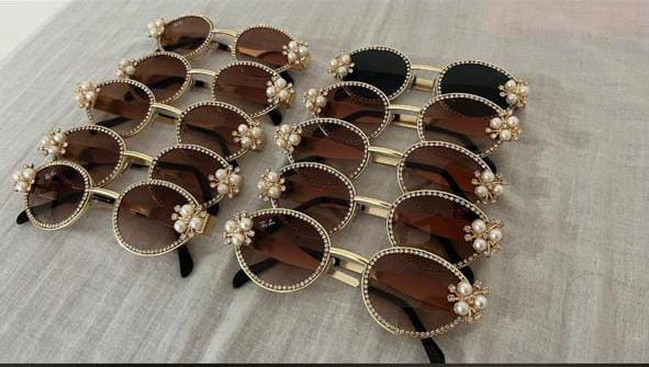 Pearl Decorated Sunglasses